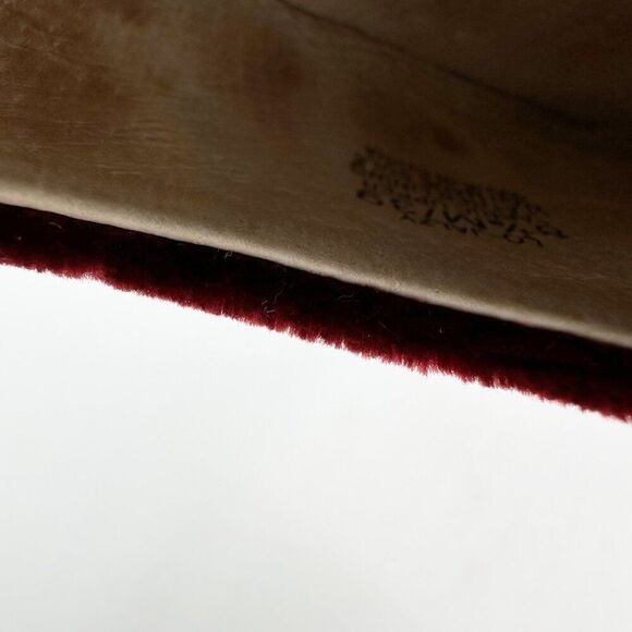Louise Et Cie‎ Trending Burgundy Velvet Block Heel Pumps Size 8.5 - Picture 12 of 15
